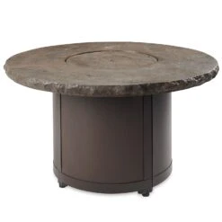 The Outdoor GreatRoom Company BC-20 Beacon Chat Height Fire Pit Table, 48x48-Inches -Firepits Direct Store bc 20 mnb cover no valve