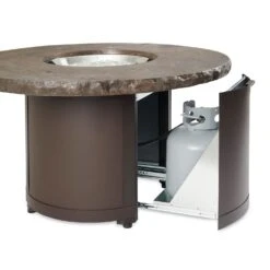 The Outdoor GreatRoom Company BC-20 Beacon Chat Height Fire Pit Table, 48x48-Inches -Firepits Direct Store bc 20 mnb door no valve