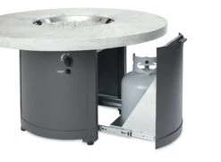 The Outdoor GreatRoom Company BC-20 Beacon Chat Height Fire Pit Table, 48x48-Inches -Firepits Direct Store bc 20 wo door