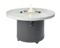The Outdoor GreatRoom Company BC-20 Beacon Chat Height Fire Pit Table, 48x48-Inches -Firepits Direct Store bc 20 wo flame