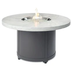 The Outdoor GreatRoom Company BC-20 Beacon Chat Height Fire Pit Table, 48x48-Inches -Firepits Direct Store bc 20 wo flame dsi