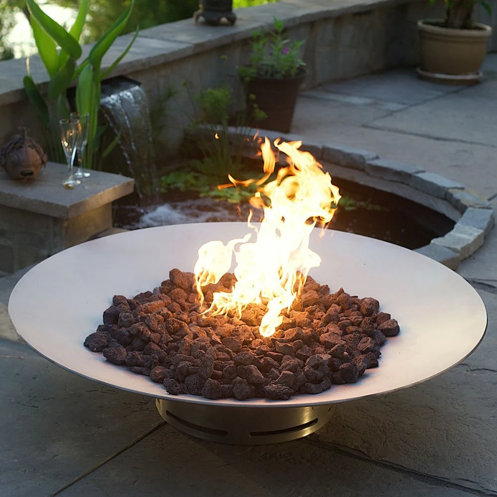 Fire Pit Art Bella Vita 58-Inch Stainless Steel Gas Fire Pit 6 Fire Pit Art Bella Vita 58-Inch Stainless Steel Gas Fire Pit - Image 4