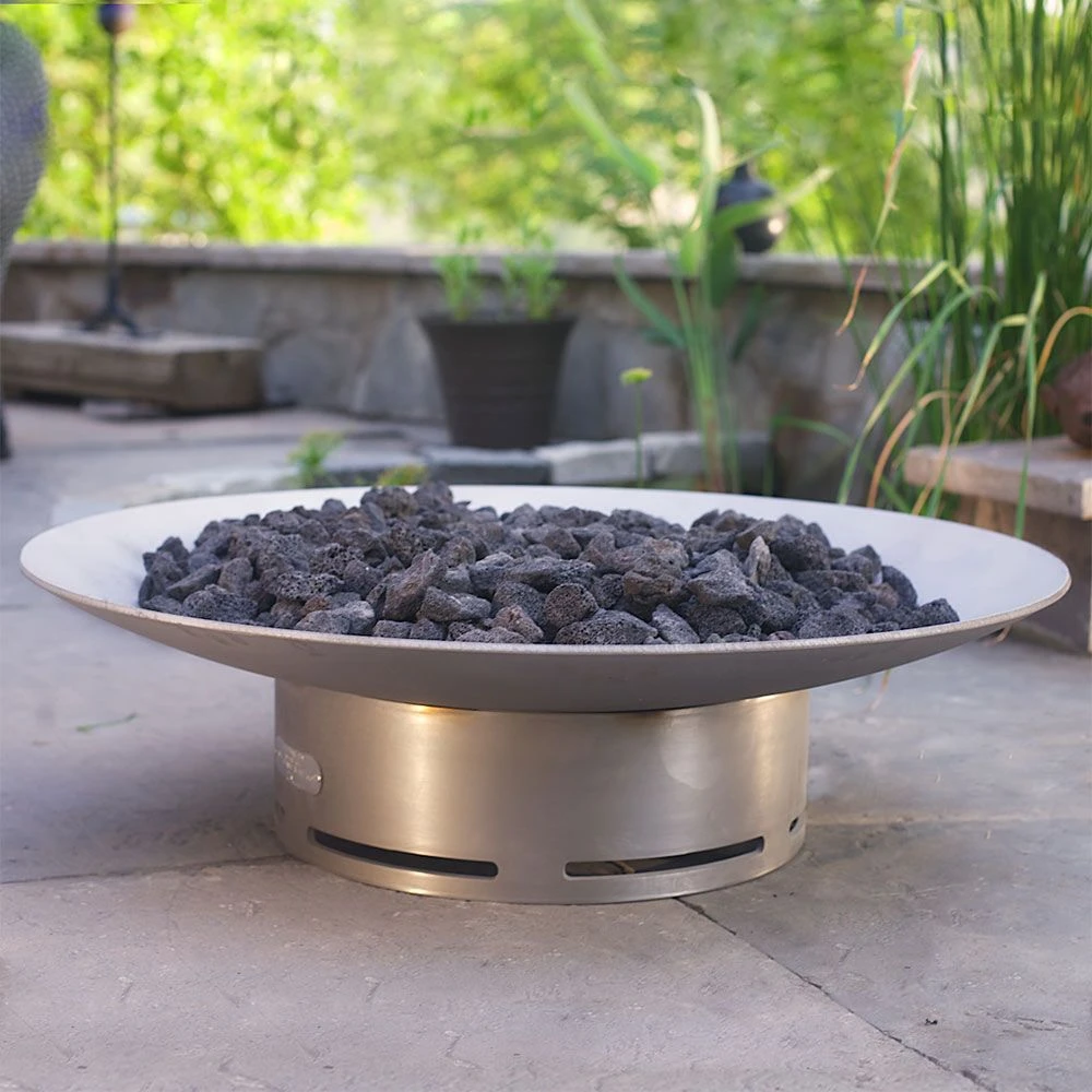 Fire Pit Art Bella Vita 34-Inch Stainless Steel Gas Fire Pit 11 Fire Pit Art Bella Vita 34-Inch Stainless Steel Gas Fire Pit - Image 9