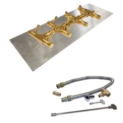 Crossfire By Warming Trends CFBT-FLKV Match Light Tree-Style Brass Gas Fire Pit Burner Kit