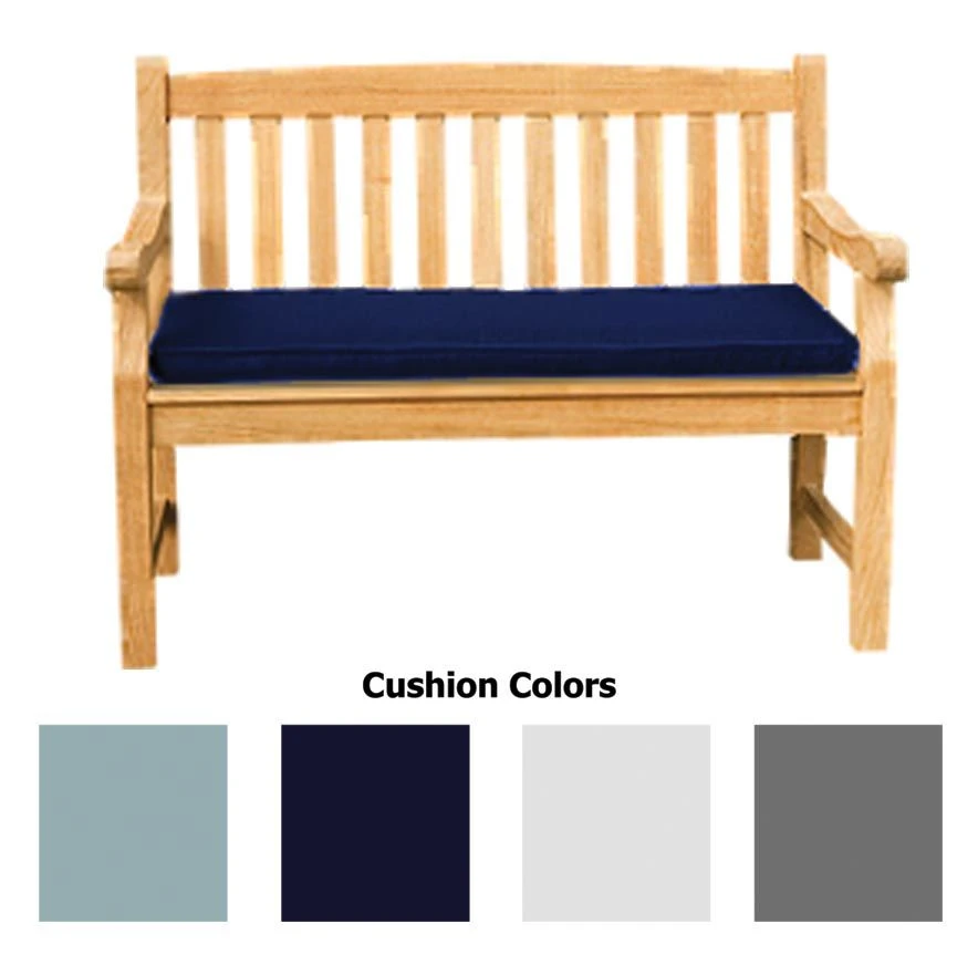 Royal Teak Collection CU2 Two Seater Cushion For Classic 4-Foot Bench 4 Royal Teak Collection CU2 Two Seater Cushion For Classic 4-Foot Bench - Image 2