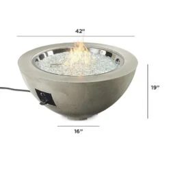 The Outdoor GreatRoom Company CV-30 Cove Gas Fire Pit, 42-Inch -Firepits Direct Store cv 30 dimensions a 12 21