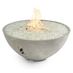 The Outdoor GreatRoom Company CV-30E Cove Edge Round Gas Fire Pit, 42-Inch