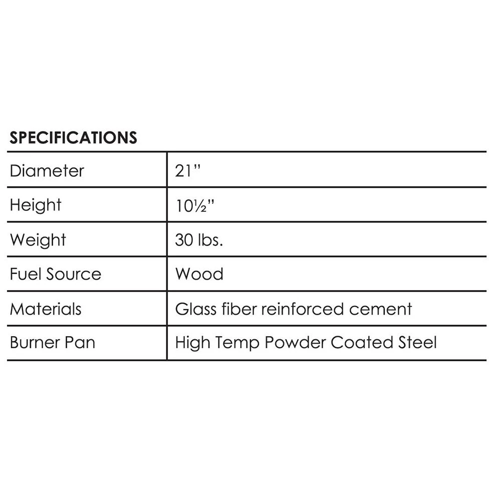 Prism Hardscapes PHFxx21 Falo Wood Burning Fire Pit, 21-Inch 11 Prism Hardscapes PHFxx21 Falo Wood Burning Fire Pit, 21-Inch - Image 9