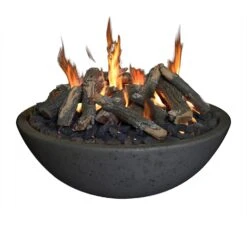 Grand Canyon FB4816FR Concrete Fire Bowl 48x16-Inch With Ring Burner -Firepits Direct Store fb3913 r n blk awo a 06 21