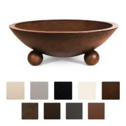 Grand Effects FPBILCON42 Biltmore 42-Inch Round Concrete Gas Fire Pit