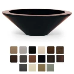 Grand Effects FBESSxxx31 Essex 31-Inch Round Concrete Gas Fire Bowl