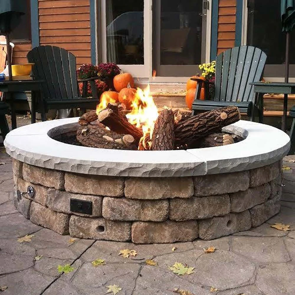 Crossfire By Warming Trends 72-Inch Round Ready-to-Finish Fire Pit Enclosure With Gas Burner Kit 4 Crossfire By Warming Trends 72-Inch Round Ready-to-Finish Fire Pit Enclosure With Gas Burner Kit - Image 2