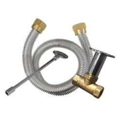 Firegear FG-LOF-SHFMT Line Of Fire Match Light Ignition Gas Fire Pit Burner Kit With Flat Pan & Stainless Steel H-Shaped Burner -Firepits Direct Store fg lof bhfmt b 04 21 4