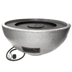 Kingsman FPB30T 30-Inch Round Match Light Gas Fire Bowl With Lava Rock -Firepits Direct Store fpb30t config a 02 22