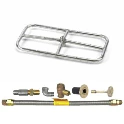 Spotix Rectangle HPC Match Lit Fire Pit Burner Kits