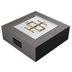 Crossfire By Warming Trends 54x54-Inch Square Ready-to-Finish Fire Pit Enclosure With Gas Burner Kit