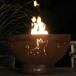 Fire Pit Art FUNDC Funky Dog Gas Fire Pit -Firepits Direct Store funkydog1resized