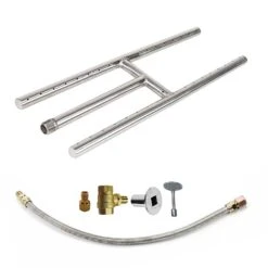 Grand Canyon HBSSK Stainless Steel H-Burner Kit -Firepits Direct Store hbssk config lp a 06 21