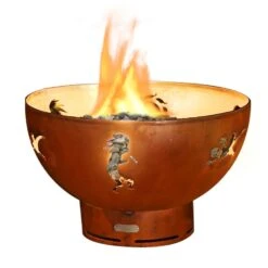 Fire Pit Art KOKOC Kokopelli Gas Fire Pit