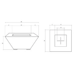 Prism Hardscapes PH-416 Lombard Concrete Gas Fire Pit, 40x40-Inch -Firepits Direct Store lombard specs