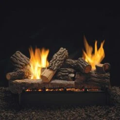 Empire White Mountain Hearth LSUxxRR Refractory Rock Creek Double Sided Gas Logs Only -Firepits Direct Store lsu24rr rock creek opposite view 1