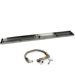 HPC Fire FPS Linear Rectangle Match Light Gas Fire Pit Kit