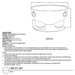 Fire Pit Art NEPC Nepal Gas Fire Pit -Firepits Direct Store nepal cad 06 21