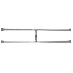 The Outdoor Plus OPT-18x Stainless Steel Rectangular H-Shaped Gas Fire Pit Burner