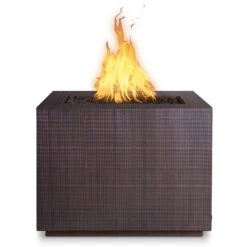 TOP Fires By The Outdoor Plus Forma 48x48-Inch Square Copper Gas Fire Pit