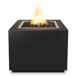 TOP Fires By The Outdoor Plus Forma 42x42-Inch Square Powder Coated Steel Gas Fire Pit
