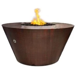 TOP Fires By The Outdoor Plus Martillo 48-Inch Round Copper Gas Fire Pit