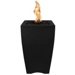 TOP Fires By The Outdoor Plus OPT-BSTON20xx Baston Concrete Fire Pillar -Firepits Direct Store opt bston20 blk a 11 21