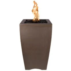 TOP Fires By The Outdoor Plus OPT-BSTON20xx Baston Concrete Fire Pillar -Firepits Direct Store opt bston20 chc a 11 21