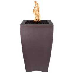 TOP Fires By The Outdoor Plus OPT-BSTON20xx Baston Concrete Fire Pillar -Firepits Direct Store opt bston20 cst a 11 21