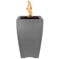 TOP Fires By The Outdoor Plus OPT-BSTON20xx Baston Concrete Fire Pillar -Firepits Direct Store opt bston20 ngy a 11 21