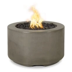 TOP Fires By The Outdoor Plus Florence 32-Inch Mini Concrete Gas Fire Pit