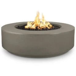 TOP Fires By The Outdoor Plus Florence 42-Inch Low Proile Concrete Gas Fire Pit