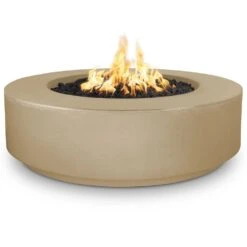 TOP Fires By The Outdoor Plus Florence 42-Inch Low Proile Concrete Gas Fire Pit -Firepits Direct Store opt fl42 brn a 09 21