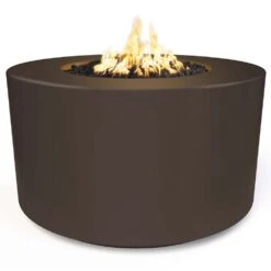 TOP Fires By The Outdoor Plus Florence 42-Inch Tall Concrete Gas Fire Pit -Firepits Direct Store opt fl4224 chc a 09 21