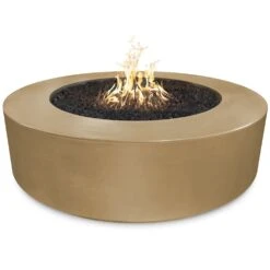 TOP Fires By The Outdoor Plus Florence Round Wide Concrete Gas Fire Pit 26 TOP Fires By The Outdoor Plus Florence Round Wide Concrete Gas Fire Pit -Firepits Direct Store opt fl54 brn a 09 21