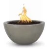 TOP Fires By The Outdoor Plus Luna Round Concrete Gas Fire Bowl -Firepits Direct Store opt lunfo30 ash a 07 21