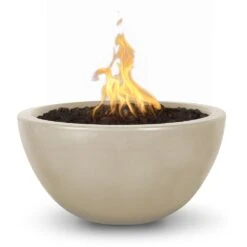 TOP Fires By The Outdoor Plus Luna Round Concrete Gas Fire Bowl -Firepits Direct Store opt lunfo30 van a 07 21