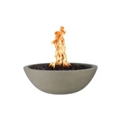 TOP Fires By The Outdoor Plus Sedona Round Concrete Gas Fire Bowl