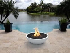 TOP Fires By The Outdoor Plus Sedona Round Concrete Gas Fire Bowl -Firepits Direct Store opt xxrfo lifestyle3