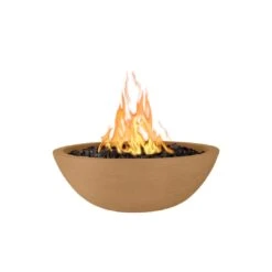 TOP Fires By The Outdoor Plus Sedona Round Concrete Gas Fire Bowl -Firepits Direct Store opt xxrfo mbr bronze