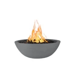 TOP Fires By The Outdoor Plus Sedona Round Concrete Gas Fire Bowl -Firepits Direct Store opt xxrfo ngy natural gray