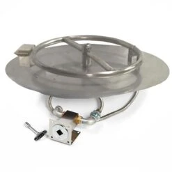 HPC Fire MLFPK Match Light Gas Fire Pit Kit, Round Flat Pan