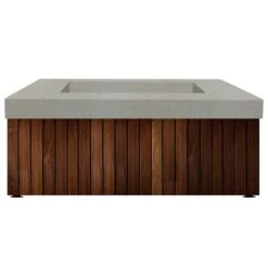 Prism Hardscapes PH-482 Manchester Concrete Gas Fire Pit, 42-Inch -Firepits Direct Store ph 482 nat a 04 22