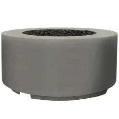 Prism Hardscapes PH-706 Cilindro Concrete Gas Fire Pit, 36-Inch -Firepits Direct Store ph 706 nat a 04 22