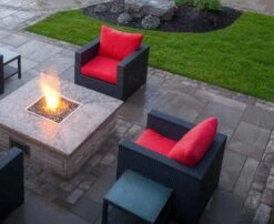 Firegear FPB-SFBSMTN Match Light Gas Fire Pit Burner Kit With Square Flat Pan & Stainless Steel Burning Spur -Firepits Direct Store square ls